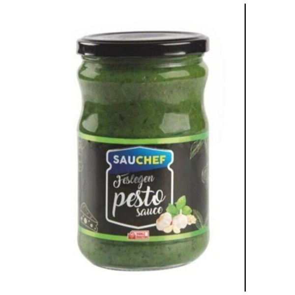 Pesto Sos 600 gr Cam Şişe Yemeklik Sos X 9 Adet - 1 Koli