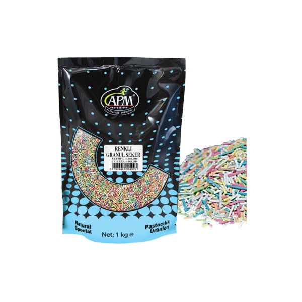 Renkli Granül Şeker 1 Kg