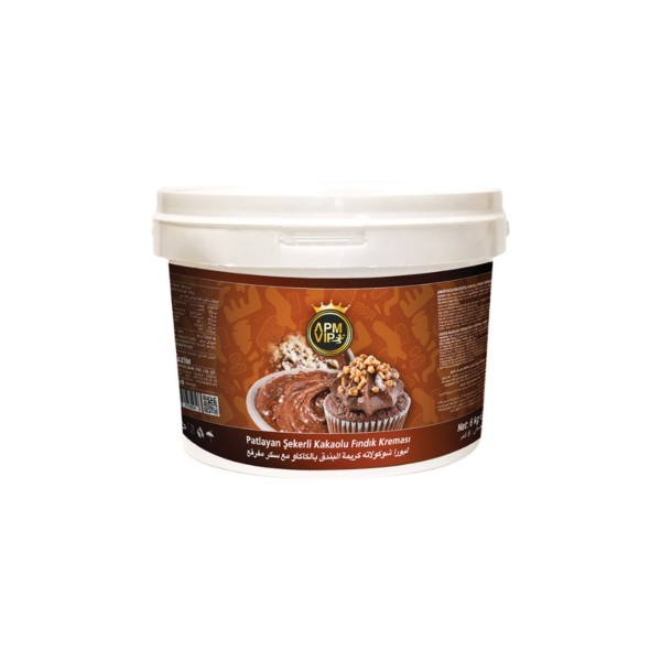 Vıp Patlayan Şekerlli Kakaolu Fındık Kreması 6 Kg