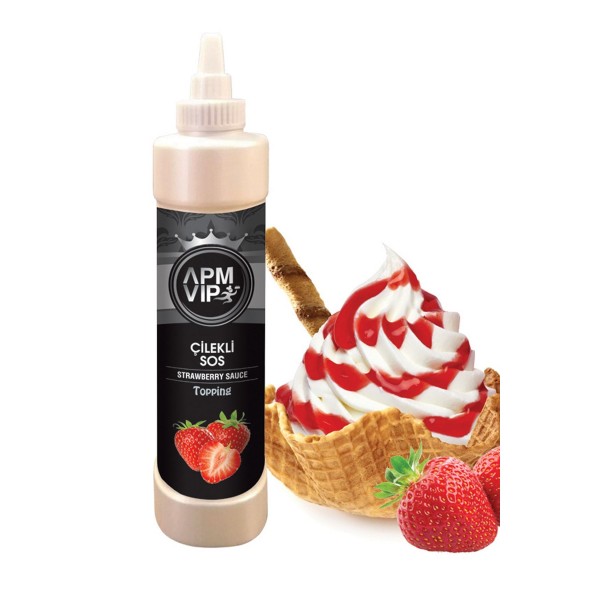Vıp Çilekli Topping Sos 1kg